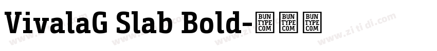VivalaG Slab Bold字体转换 VivalaG Slab Bold字体转换